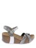 Sunbay Sleehaksandalen "Pivoine" zilverkleurig
