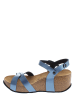 Sunbay Sandały "Pivoine" w kolorze błękitnym na koturnie