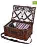 Cilio 26tlg. Picknick-Set "Varese" in dunkelbraun - (B)46 x (H)18 x (T)30 cm