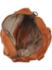 ORE10 Skórzana torebka "Starna" w kolorze jasnobrązowym - 34 x 26 x 14 cm
