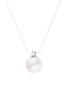 DYAMANT Halskette mit Diamant und Perle - (L)42 cm