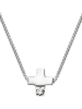 DYAMANT Zilveren ketting met diamant - (L)42 cm