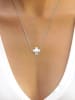 DYAMANT Silber-Halskette mit Diamant - (L)42 cm