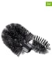 Wenko 2er Set: Ersatzbürstenköpfe für WC-Garnituren in Schwarz - Ø 8 cm