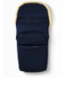 Hofbrucker Lammfell-Fußsack "Polaris" in Dunkelblau - (L)105 x (B)40 cm