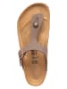 Birkenstock Zehentrenner "Gizeh" in Hellbraun - Weite N