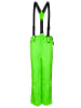 Trollkids Spodnie narciarskie "Holmenkollen" - Slim Fit - w kolorze zielonym