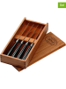 Rösle 4-delige set: steakmessen zwart - (L)23 cm