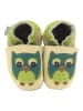 Hobea Skórzane buty niemowlęce w kolorze beżowo-zielonym