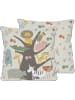 The Wild Hug Kissenhülle "Animal Tree" in Beige/ Bunt - (L)45 x (B)45 cm