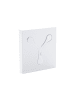 Tomasucci Wandhaken in Weiß - (B)17,5 x (H)16,5 x (T)2 cm