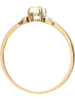 Diamant Exquis Witgouden/gouden ring met opaal