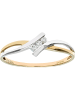 Diamant Exquis Gold-/ Weißgold-Ring mit Diamanten