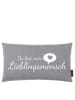 Magma Heimtex Kissen "Lieblingsmensch" in Grau - (B)30 x (H)50 cm