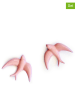 Surdic 2er-Set: Wanddekor "Galondrinas" in Rosa