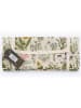 The Wild Hug Koc piknikowy "Botanic" w kolorze kremowym ze wzorem - 170 x 140 cm