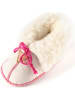 Hofbrucker Buty niemowlęce "Schnürli" w kolorze biało-jasnoróżowym