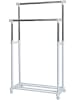 STORE IT Kledingrek chroom/wit - (B)134 x (H)168 x (D)44 cm