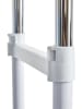 STORE IT Kleiderständer in Chrom/ Weiß - (B)134 x (H)168 x (T)44 cm