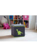 STORE IT Ordnungsbox in Grau/ Grün - (B)33 x (H)33 x (T)33 cm