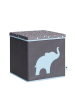 STORE IT Ordnungsbox in Grau/ Hellblau - (B)33 x (H)33 x (T)33 cm