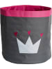 STORE IT Aufbewahrungskorb in Grau/ Pink - (H)44 x Ø 44 cm