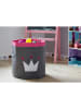 STORE IT Aufbewahrungskorb in Grau/ Pink - (H)44 x Ø 44 cm