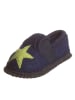 kitz-pichler Pantoffels "Bobby - Ster" donkerblauw/groen