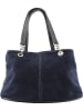 ORE10 Leder-Henkeltasche in Dunkelblau - (B)32 x (H)20 x (T)14 cm