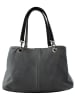 ORE10 Leder-Henkeltasche in Grau - (B)32 x (H)20 x (T)14 cm