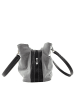 ORE10 Leder-Henkeltasche in Grau - (B)32 x (H)20 x (T)14 cm