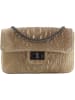 ORE10 Leren schoudertas taupe - (B)20 x (H)11 x (D)6,5 cm