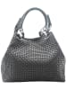 ORE10 Leder-Henkeltasche in Schwarz - (B)34 x (H)29 x (T)18 cm