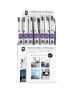 The Home Deco Kids 2-delige set: tafelstickers wit - (L)100 x (B)45 cm