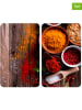 Wenko 2-delige set: fornuisafdekplaten "Specerijen" rood/bruin - (L)30 x (B)52 cm