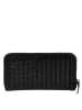 Florence Bags Leren portemonnee "Le Mans" zwart - (B)20 x (H)11 x (D)2 cm