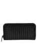 Florence Bags Leder-Geldbörse "Le Mans" in Schwarz - (B)20 x (H)11 x (T)2 cm