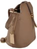 Florence Bags Leren schoudertas "Larissa" taupe - (B)26 x (H)21 x (D)12 cm