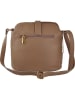 Florence Bags Leren schoudertas "Larissa" taupe - (B)26 x (H)21 x (D)12 cm