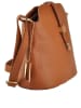 Florence Bags Skórzana torebka "Larissa" w kolorze jasnobrązowym - 26 x 21 x 12 cm