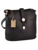 Florence Bags Leder-Umhängetasche "Larissa" in Schwarz - (B)26 x (H)21 x (T)12 cm