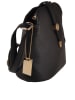 Florence Bags Leder-Umhängetasche "Larissa" in Schwarz - (B)26 x (H)21 x (T)12 cm