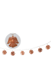 näve LED-Lichterkette "Engel" in Warmweiß/ Bronze - (L)120 cm