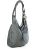 Anna Morellini Leren schoudertas grijs - (B)38 x (H)34 x (D)10 cm
