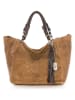 Anna Morellini Leder-Shopper "Solana" in Camel - (B)42 x (H)30 x (T)20 cm