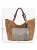 Anna Morellini Leder-Shopper "Solana" in Camel - (B)42 x (H)30 x (T)20 cm
