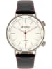 Simplify Kwartshorloge "The 3300" zwart/zilverkleurig/wit