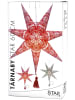STAR Trading Papieren ster "Tärnaby" rood/wit - Ø 60 cm