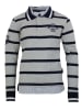 Peak Mountain Poloshirt lichtgrijs/donkerblauw