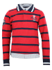 Peak Mountain Poloshirt rood/donkerblauw